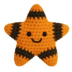 A cute collection of Halloween crochet clipart featuring amigurumi-style plush designs such as pumpkins, ghosts, bats, skeletons, witches, and candy. Each element is hand-crafted.