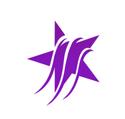 purple star icon on white background	