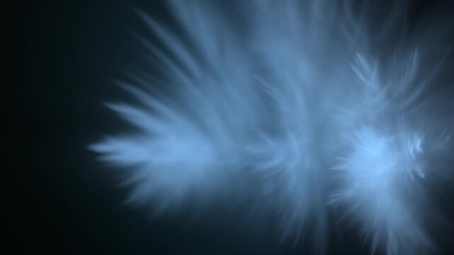 Filigrane sanfte Federstruktur, nat&uuml;rliche Perfektion f&uuml;r Forschung, Design, Technologie & visuelle Kommunikation, Daunenfeder, Wissenschaft, Gef&uuml;hle, Emotionen, federleicht, Daunenfeder, blau