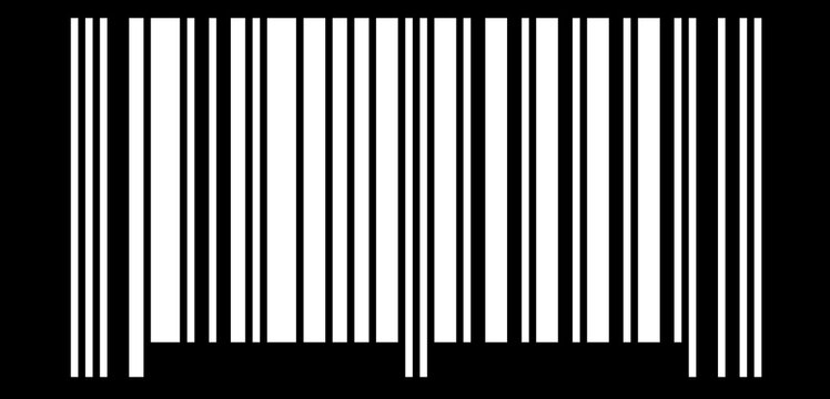 C&oacute;digo PDF417 de barras invertido