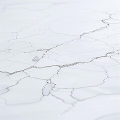 Photorealistic white marble texture with natural gray veining, reduced density, soft matte finish, subtle off-white base, realistic stone grain