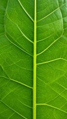 Obraz premium Close-up of a vibrant green leaf (9)