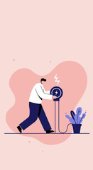 A young man in a hoodie comfortably works or studies from home on his laptop, embodying remote productivity and a modern digital lifestyle.