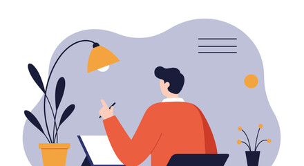 African American senior woman works remotely, focused on laptop and smartphone at home. Highlights modern senior lifestyle, digital literacy, and online connectivity.