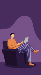 Illustration of a person cleaning with a broom and dustpan. Depicts domestic chores, home maintenance, tidiness, and responsibility. Ideal for lifestyle and household concepts.