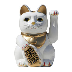 Japanese maneki-neko lucky cat figurine