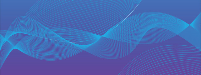 Dynamic Blue Wavy Abstract Background Vector – Modern Flowing Lines, Gradient Curves, Futuristic Tech Design, Smooth Fluid Motion Graphic for Presentations & Digital Art