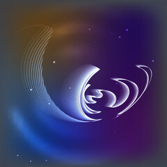 Dynamic 3D Abstract Composition 