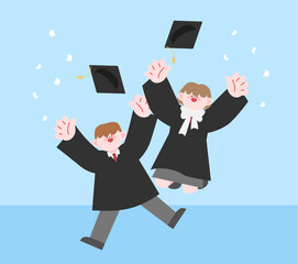 졸업식 일러스트