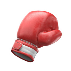 Red boxing glove 3D