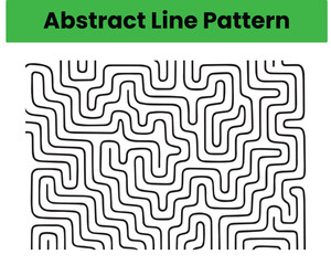 Obraz premium Dynamic Wave Lines – Abstract Line Pattern in Gradient Shades