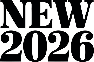 Bold black text announcing "NEW 2026" for future planning and fresh beginnings.
