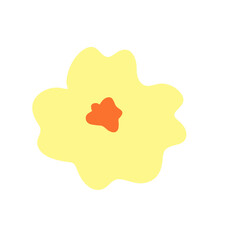 fluffy yellow flower
