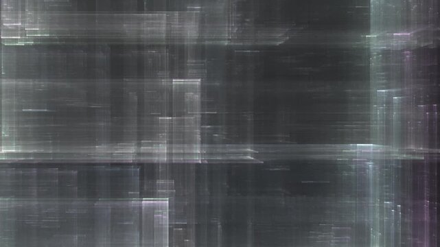 Transparente Datenbl&ouml;cke im digitalen Netzwerk &ndash; dynamische Struktur f&uuml;r Wissenschaft, IT, Forschung & digitale Kommunikation in Bewegung, Technologie, Daten, Wissenschaft, schwarz, grau