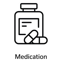 Medication bottle with pills vector illustration for healthcare and medical concepts design 96 silhouette
