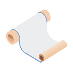 Paper Scroll Vector Icon