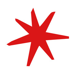 Abstarct doodle star element design