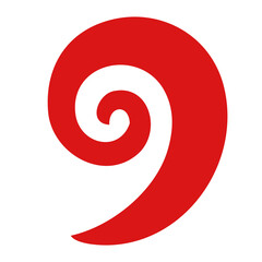 Swirl shape doodle element design
