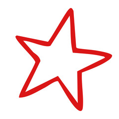 Star doodle line element design