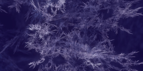 Filigrane mikroskopische hochdetaillierte violette Strukturen für Forschung, Biologie und...