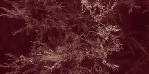 Filigrane mikroskopische hochdetaillierte braune Strukturen für Forschung, Biologie und...