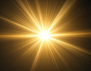 Golden Light Burst Effect