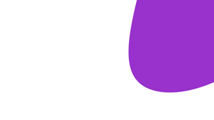 Abstract purple fluid shape on a clean white background, creating a modern and minimalist design element suitable for corporate, tech, or creative projects.