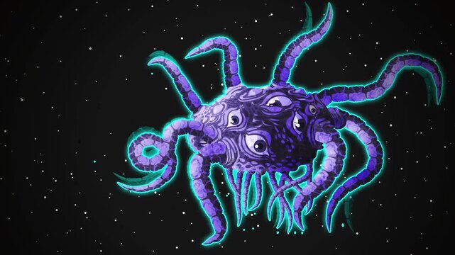 Yog-Sothoth cosmic horror creature with tentacles