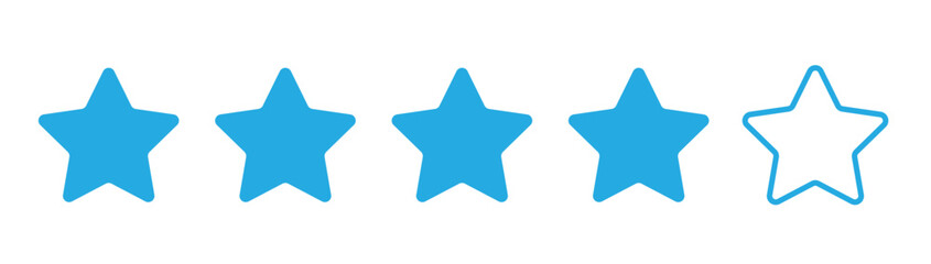 bule rating stars