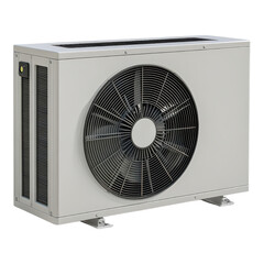 Fototapeta premium Efficient outdoor air conditioning unit designed for residential and commercial spaces