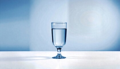 Obraz premium Glass of water pure clarity reflection