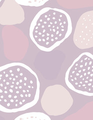 Padr&atilde;o Sem Emendas Vetorial com Formas Abstratas em Tons Pastel