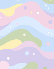 Padrão de camuflagem pastel vetorial suave em tons pastéis