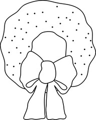 Isolate Christmas element, icon, sign, item or holiday element for seasonal design and celebration.