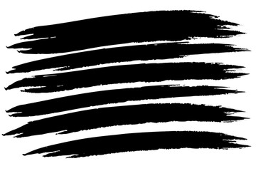 Black and white paint brush