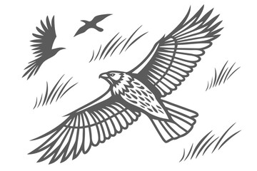 Obraz premium set of vector birds