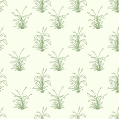 Grass doodle pattern