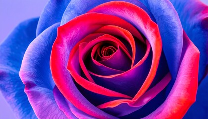 Close-up of vibrant rose with gradient colors