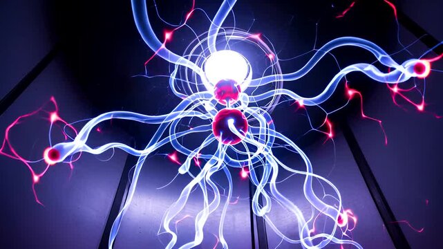 Energetic Plasma Ball Displaying Intense Electrical Discharges in Dark Environment