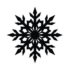 snowflake on white background