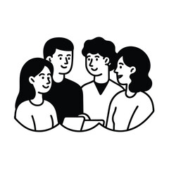 vector illustration of a family