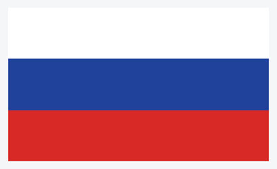 Russia flag symbols. National flag icon. The national flag of Russia. Round, square, waving 