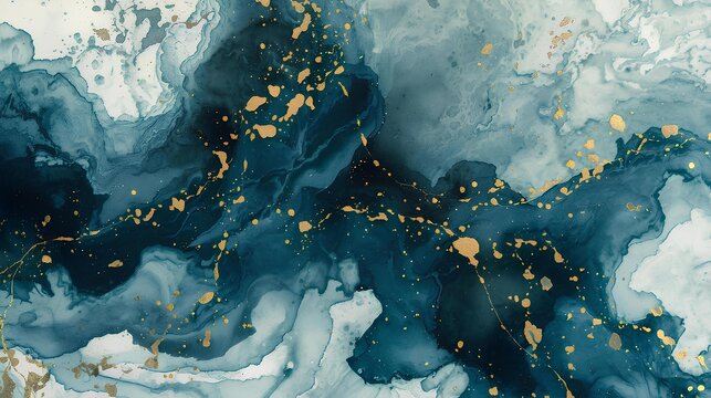 背景素材 墨流し Background Suminagashi （Generative AI）