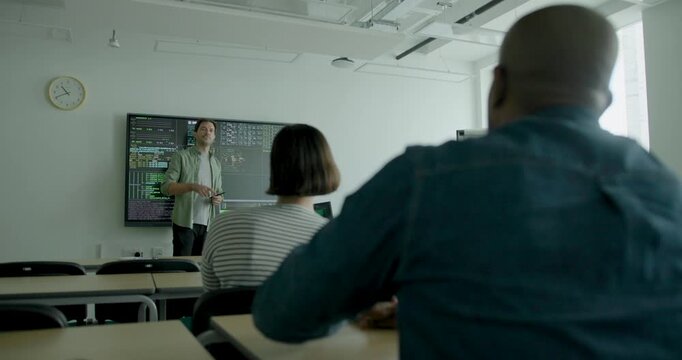 Engaging Coding Education Class in a Modern Classroom Setting - Powered by Adobe