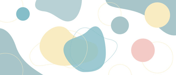 パステルカラーの流体シェイプ背景
Pastel color fluid shape background