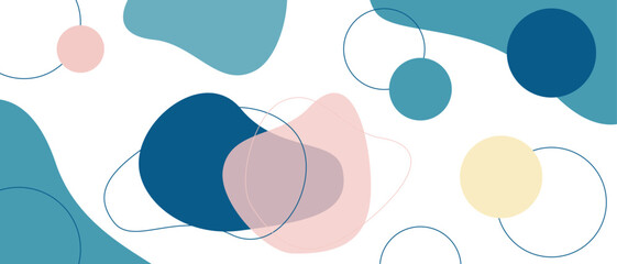 青とピンクの流体シェイプ背景
Blue and pink fluid shape background