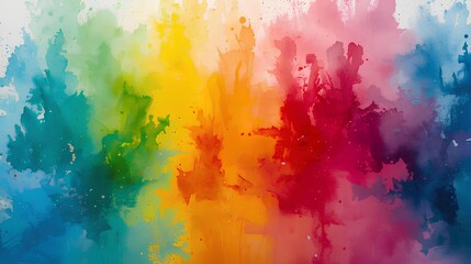 背景素材 虹色の筆致 Background Rainbow brushwork （Generative AI）