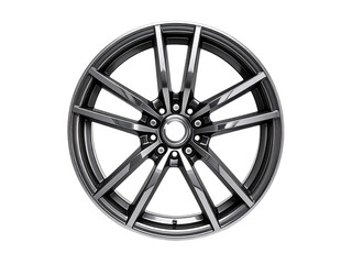 Car wheel isolated on white background