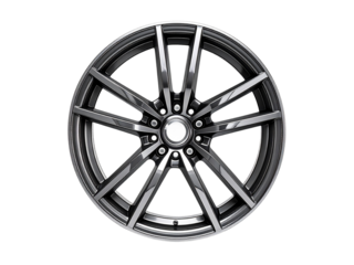 Car wheel isolated on white background