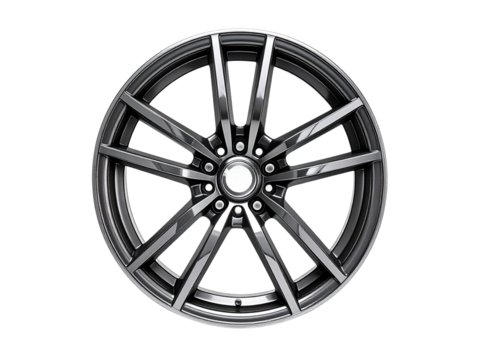 Car wheel isolated on white background